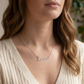 Necklace Evie Name Necklace HBD: Worn