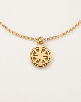 Free gift Compass Charm in gold on a belcher chain