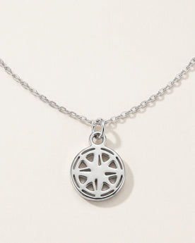 Free gift Compass Charm in silver on a anchor chain
