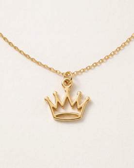 Collier et bracelet à breloque couronne