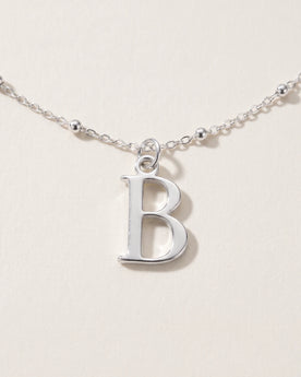 Bracelet B | Breloque initiale et lettre B, or et argent