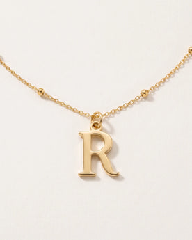 Armband mit R-Anhänger | Initiale & Buchstabe R, Gold & Silber