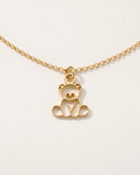 Collier et bracelet à breloque ours en peluche