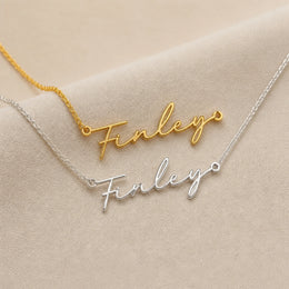 Collar con el nombre Finley | Oro de 18 quilates, plata y vermeil | Listo para enviar