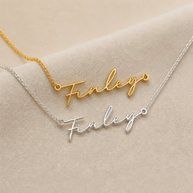 Collar con el nombre Finley | Oro de 18 quilates, plata y vermeil | Listo para enviar