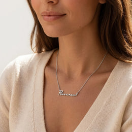 Collier prénom Florence | Or 18 carats, argent et vermeil | Prêt à être expédié