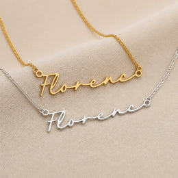 Collier prénom Florence | Or 18 carats, argent et vermeil | Prêt à être expédié