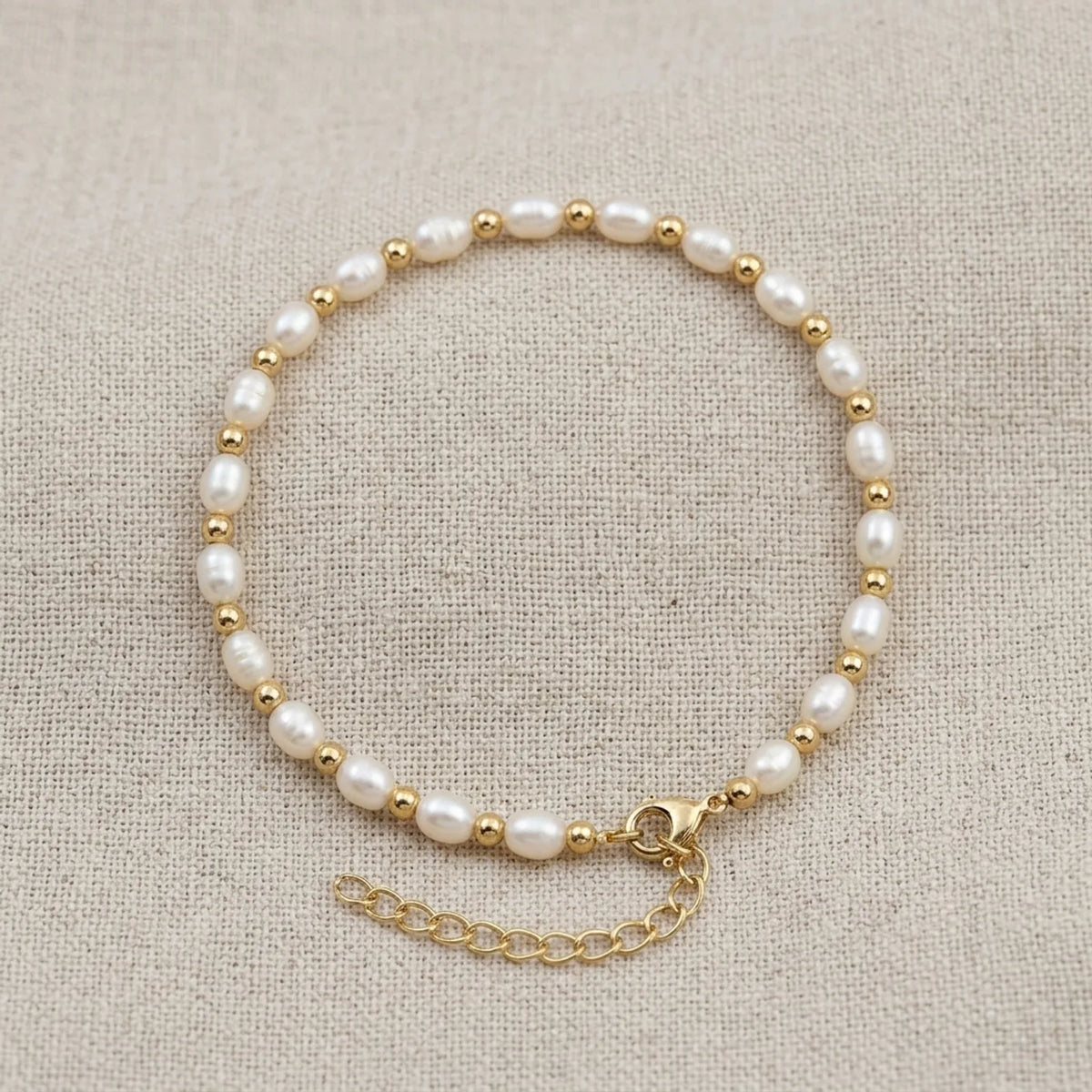 Bracciale di perle d'acqua dolce in argento o oro – Elegante bracciale da donna con perle e perle