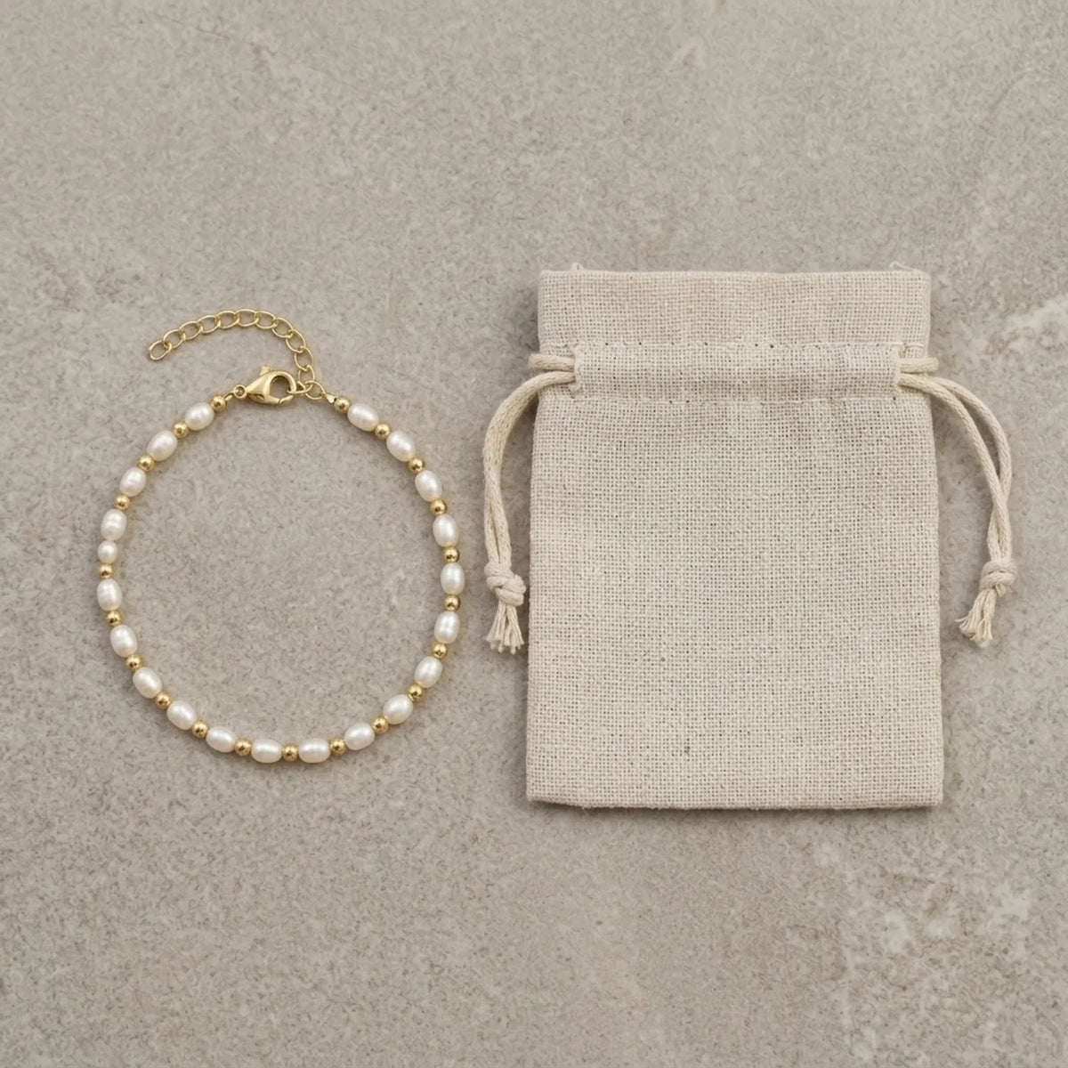 Bracciale di perle d'acqua dolce in argento o oro – Elegante bracciale da donna con perle e perle