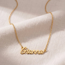 Gianna Naamketting | 18 karaats goud, zilver en verguld | Direct leverbaar