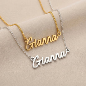 Gianna Naamketting | 18 karaats goud, zilver en verguld | Direct leverbaar