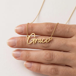 Collar con el nombre Grace | Oro de 18 quilates, plata y vermeil | Listo para enviar