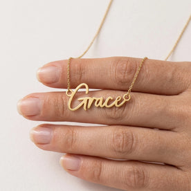 Collar con el nombre Grace | Oro de 18 quilates, plata y vermeil | Listo para enviar