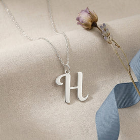 H-Halskette | Anhänger mit Anfangsbuchstaben H, Gold & Silber