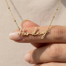 Collier prénom Harley | Or 18 carats, argent et vermeil | Prêt à être expédié