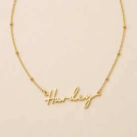 Collier prénom Harley | Or 18 carats, argent et vermeil | Prêt à être expédié