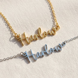 Harlow Naamketting | 18 karaats goud, zilver en verguld | Direct leverbaar