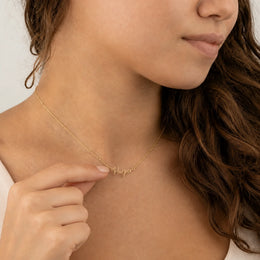 Collier prénom Harper | Or 18 carats, argent et vermeil | Prêt à être expédié