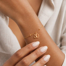Bracelet d'âge personnalisé | Cadeau d'anniversaire marquant | HBD