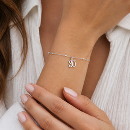 Personalised Age Bracelet | Milestone Birthday Gift | HBD