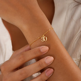 Bracelet d'âge personnalisé | Cadeau d'anniversaire marquant | HBD