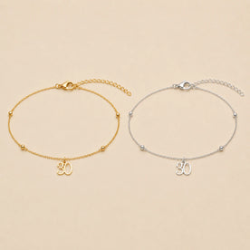 Bracelet d'âge personnalisé | Cadeau d'anniversaire marquant | HBD
