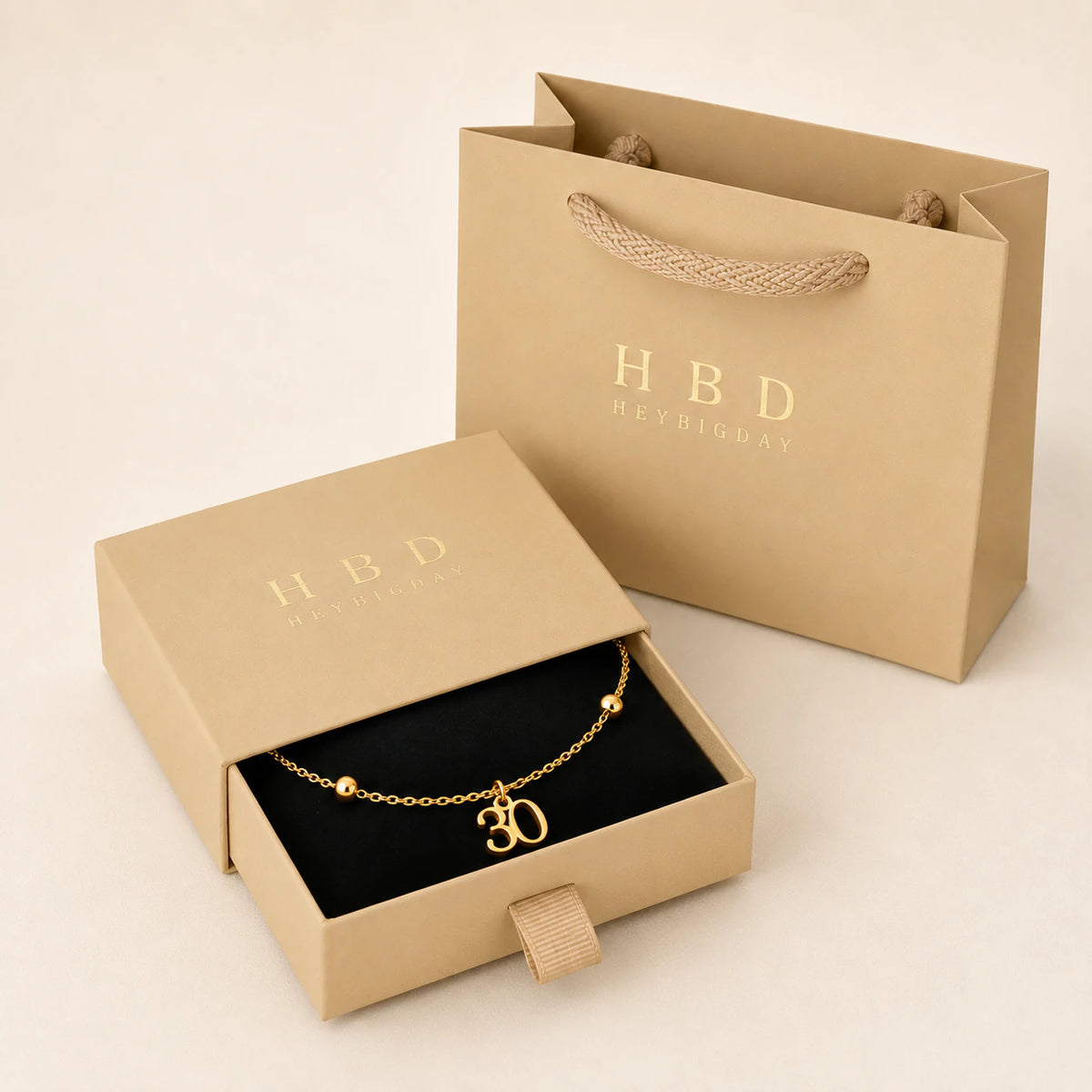 Bracelet d'âge personnalisé | Cadeau d'anniversaire marquant | HBD