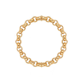 Collar Belcher de cadena en oro de 18 quilates o plata – Largos de 14" a 20"