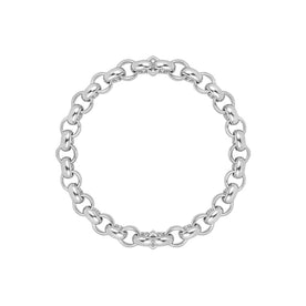 Collar Belcher de cadena en oro de 18 quilates o plata – Largos de 14" a 20"