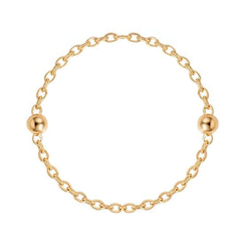 Satellitenkugel-Panzerkette aus 18-karätigem Gold oder Silber – Feine Layering-Kette 14" bis 20"