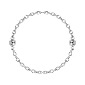 Satellitenkugel-Panzerkette aus 18-karätigem Gold oder Silber – Feine Layering-Kette 14" bis 20"