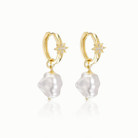 HBD Earrings Star Baroque Pearl Drop Earrings 1211289235