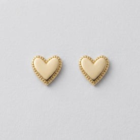 Heart Stud Earrings — Studio Flatlay