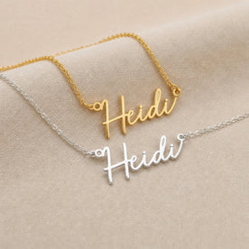 Collana con nome Heidi | Oro 18 carati, argento e vermeil | Pronta per la spedizione