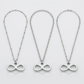 Collier et bracelet à breloque infini