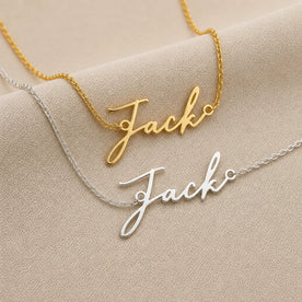 Collar con el nombre Jack | Oro de 18 quilates, plata y vermeil | Listo para enviar