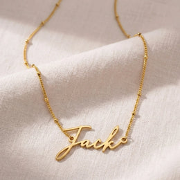 Collar con el nombre Jack | Oro de 18 quilates, plata y vermeil | Listo para enviar