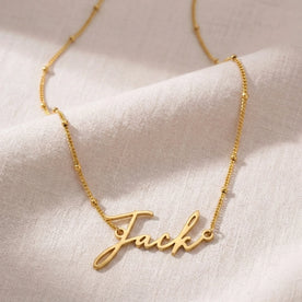 Collar con el nombre Jack | Oro de 18 quilates, plata y vermeil | Listo para enviar