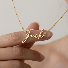 Collar con el nombre Jack | Oro de 18 quilates, plata y vermeil | Listo para enviar
