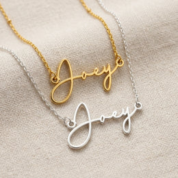 Collar con el nombre Joey | Oro de 18 quilates, plata y vermeil | Listo para enviar