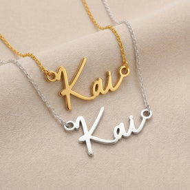 Necklace Kai Name Necklace HBD: Both finishes