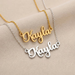 Collier prénom Kayla | Or 18 carats, argent et vermeil | Prêt à être expédié