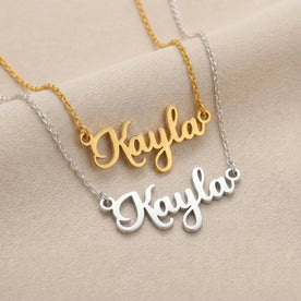 Collier prénom Kayla | Or 18 carats, argent et vermeil | Prêt à être expédié