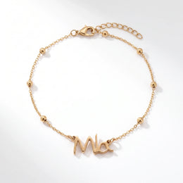 Armband für Kinderhandschrift | Ihre Handschrift in 18-karätigem Gold