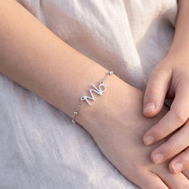 Armband für Kinderhandschrift | Ihre Handschrift in 18-karätigem Gold