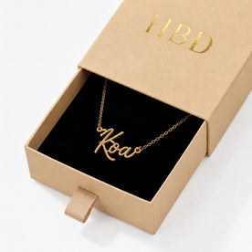 Collier prénom Koa | Or 18 carats, argent et vermeil | Prêt à être expédié
