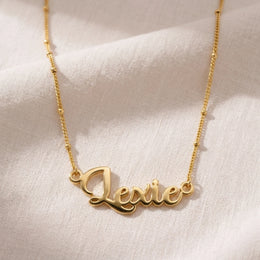 Collier prénom Lexie | Or 18 carats, argent et vermeil | Prêt à être expédié