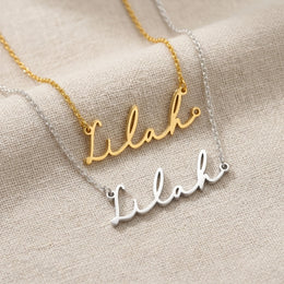 Collar con el nombre Lilah | Oro de 18 quilates, plata y vermeil | Listo para enviar