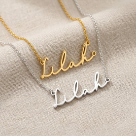 Collar con el nombre Lilah | Oro de 18 quilates, plata y vermeil | Listo para enviar