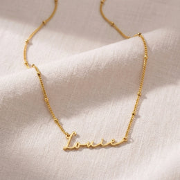 Collier prénom Louie | Or 18 carats, argent et vermeil | Prêt à être expédié